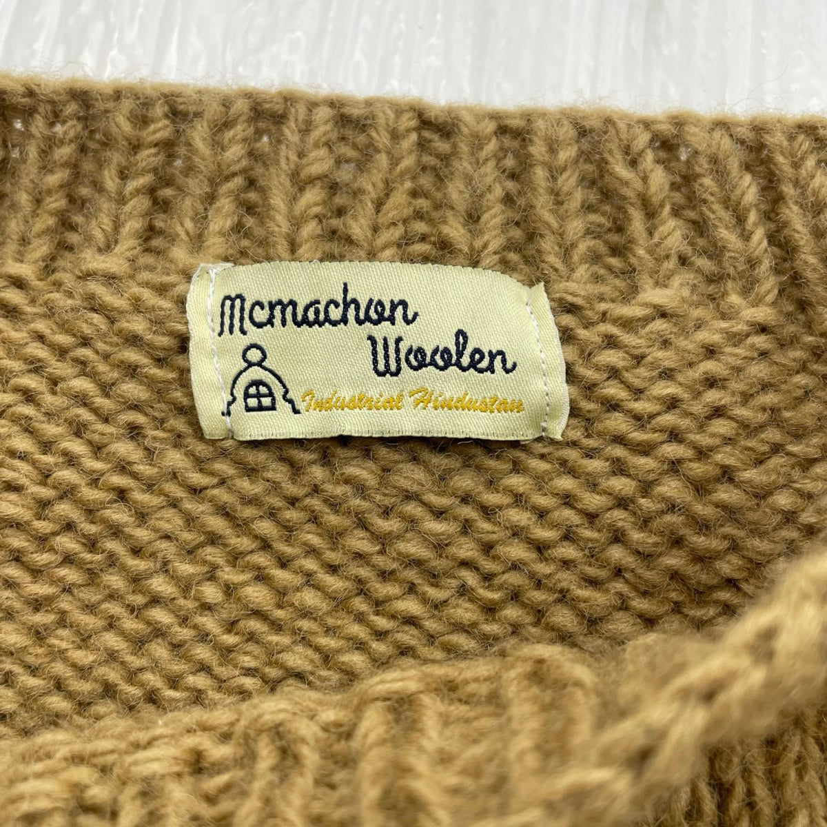ニット Mcmachan Woolen ウール陰陽ニット 茶 ブラウン