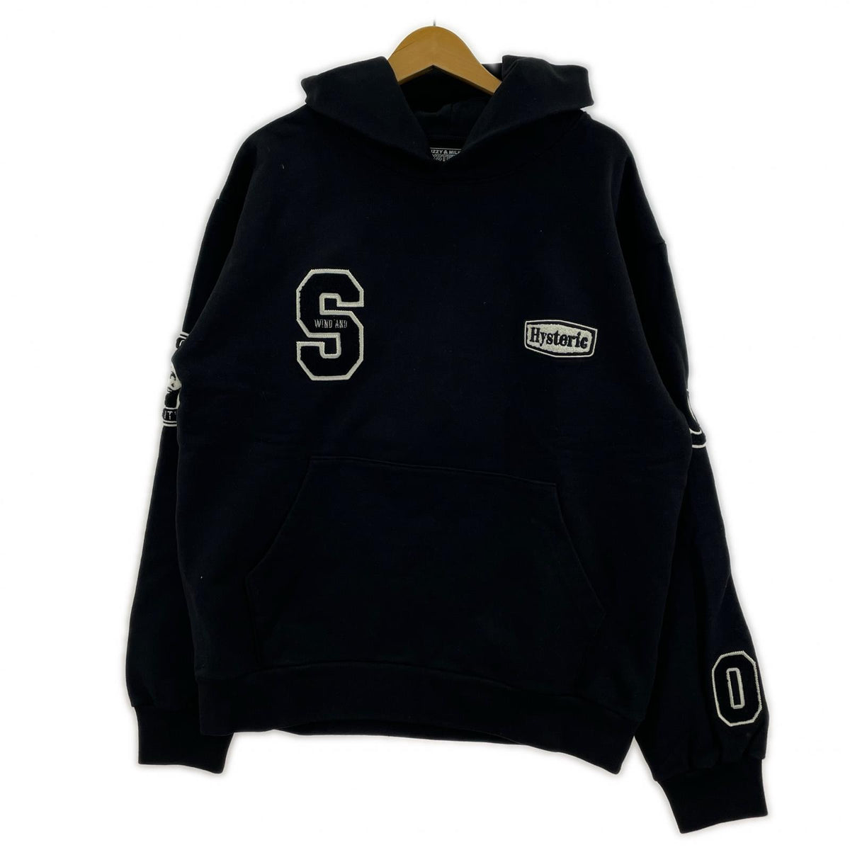 パーカー ×WIND AND SEA VARSITY HOODIE (L) L ブラック