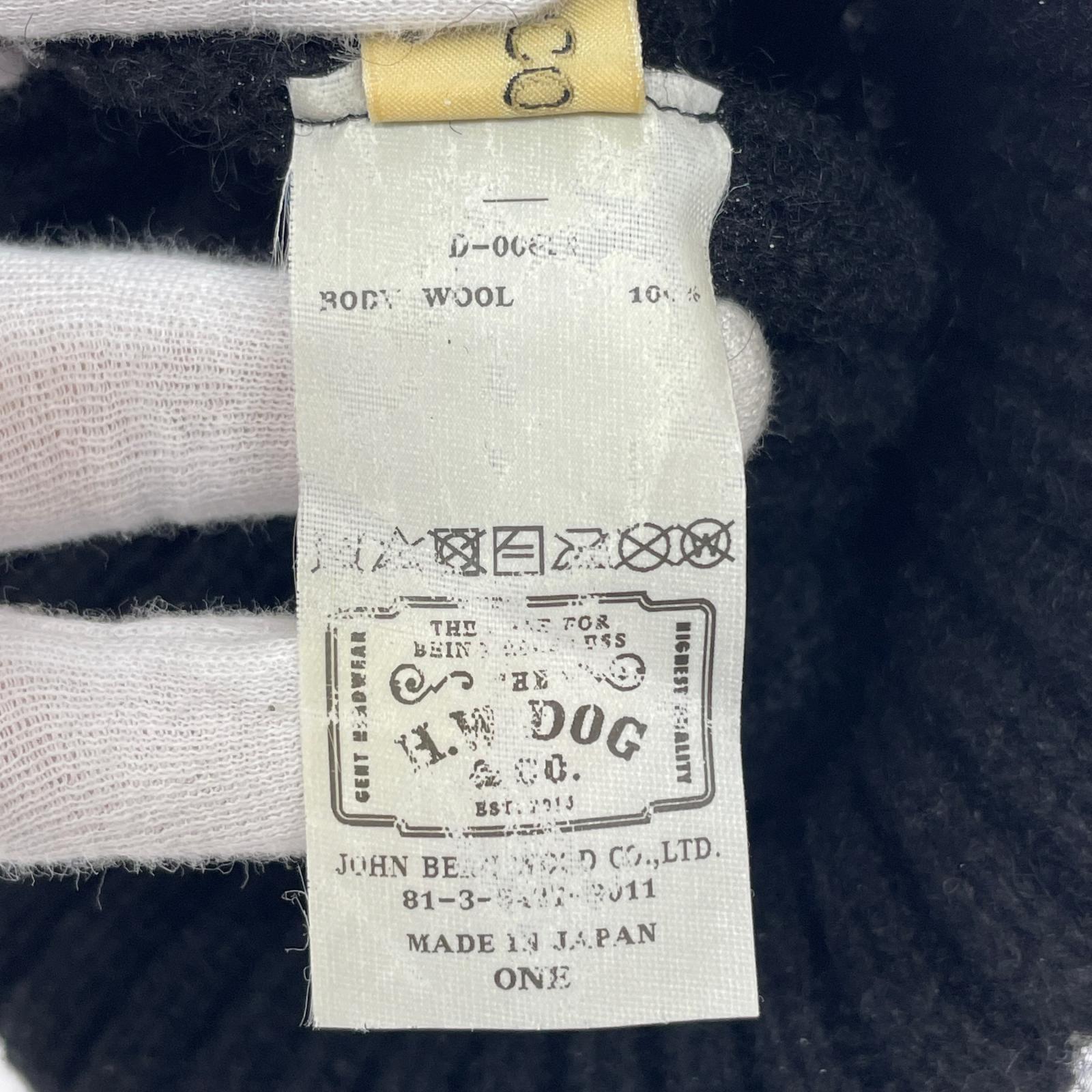 ニットキャップ THE H.W.DOG&CO. ブラック ブラック
