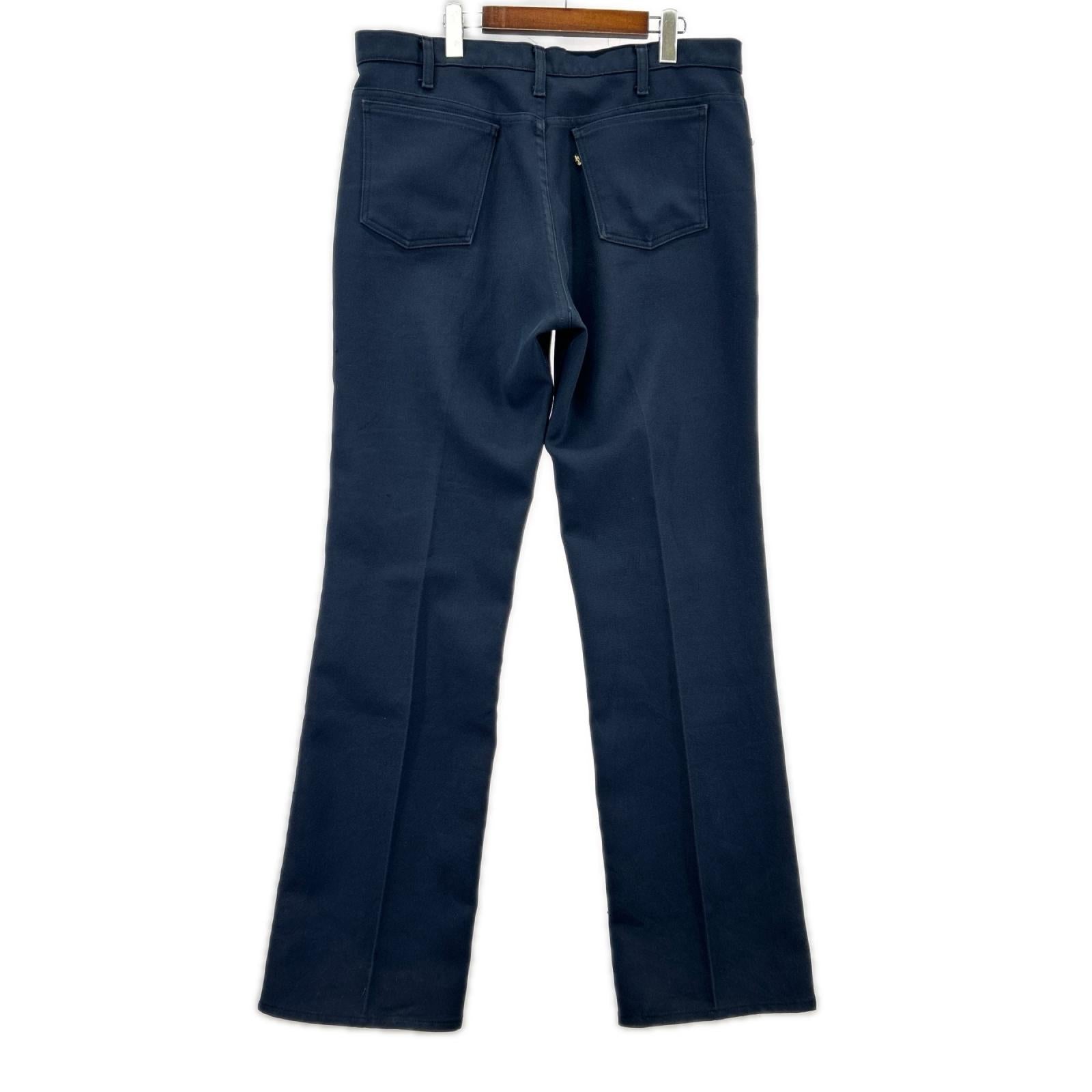 パンツ Levi's 70-80s ｽﾀﾌﾟﾚ 38 ネイビー
