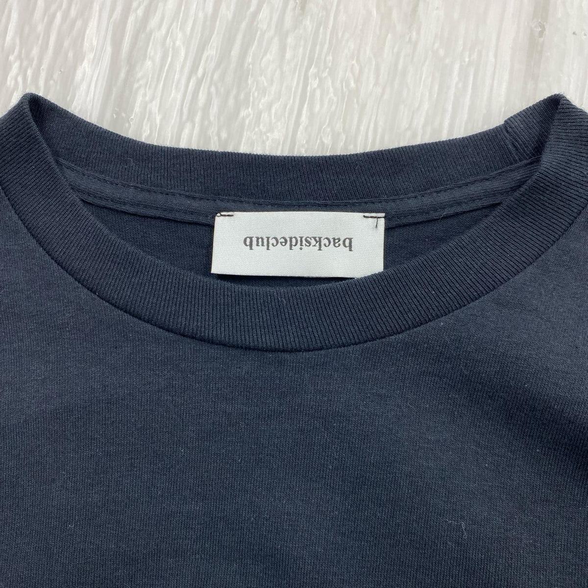 長袖Ｔシャツ backside club L/SﾌﾟﾘﾝﾄTee M ﾌﾞﾗｯｸ M ブラック