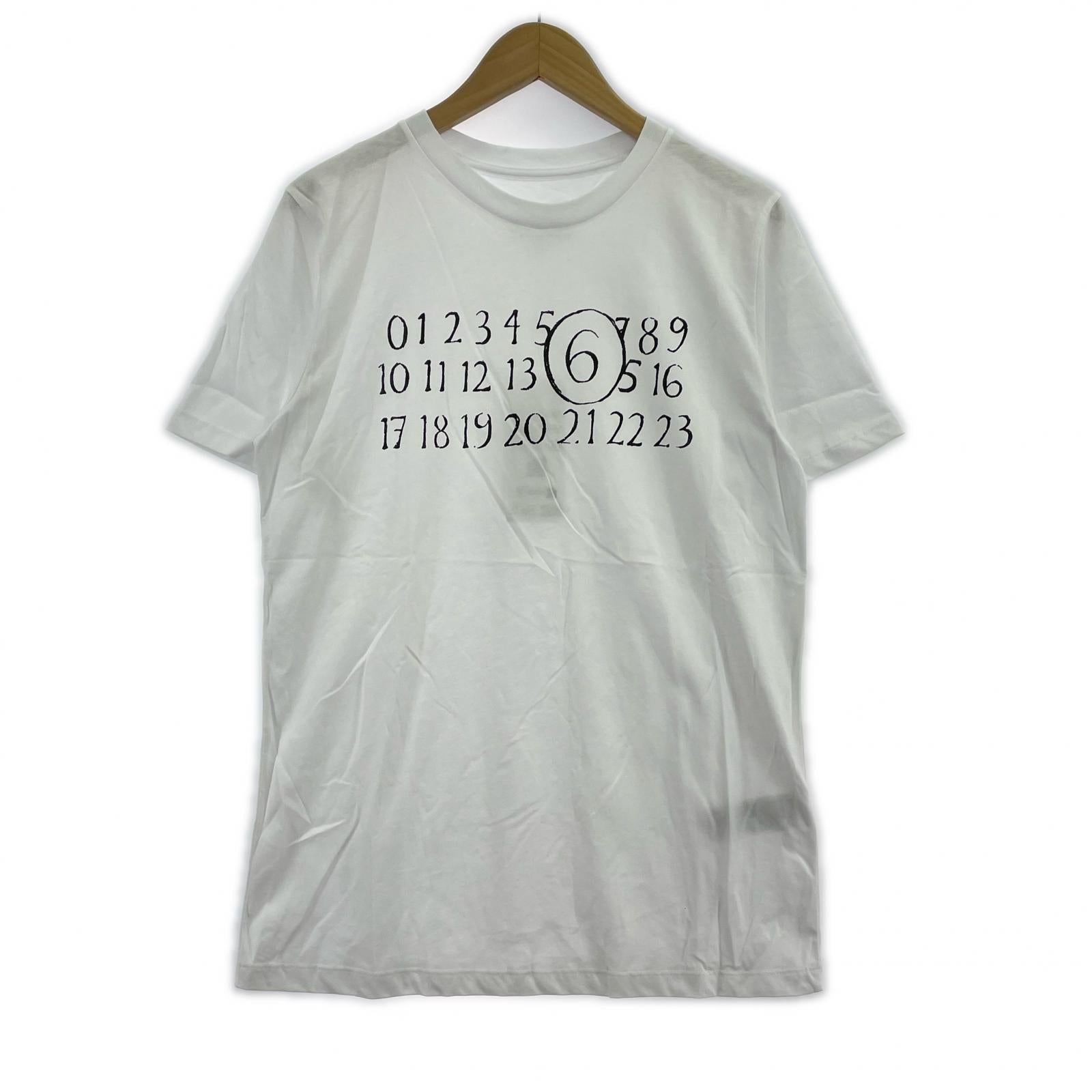 半袖Ｔシャツ MM6 26SS カレンダー プリントTee 16Y ホワイト ホワイト