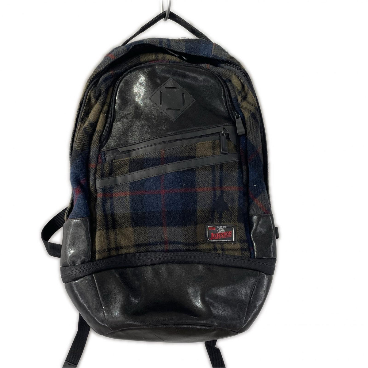 リュック・デイパック × JHNSON WOOLEN MILLS チェック ブラック