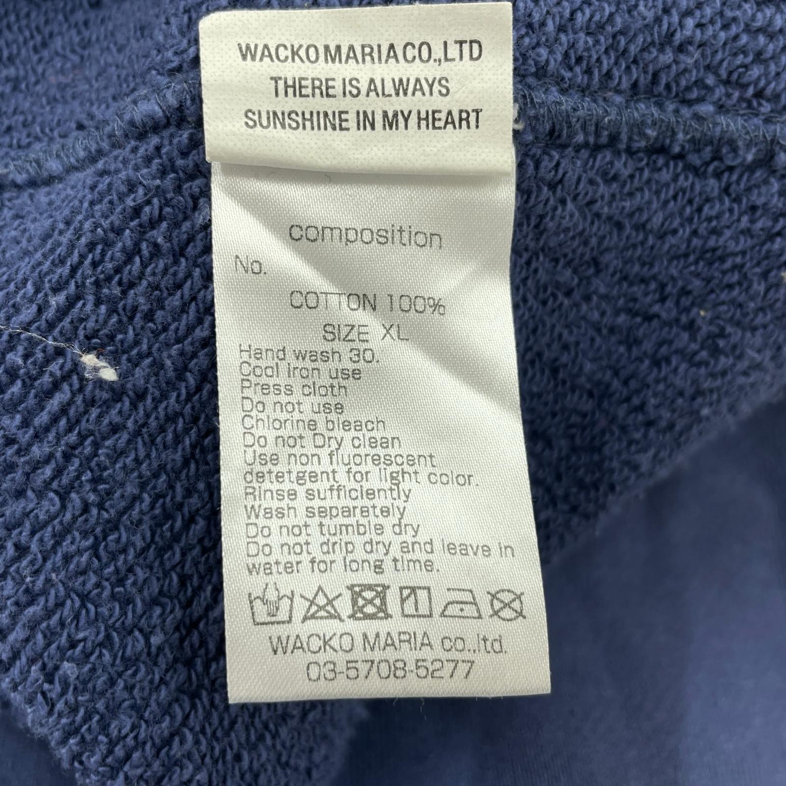 パーカー WACKO MARIA 23SS MIDDLE WEIGHT PULLOVER SWEAT SHIRT XL ブルー ブルー