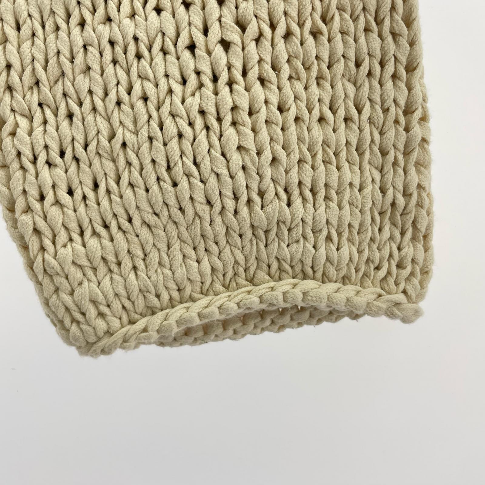 ニット myne Shoelace Knitted Pullover Jumper L ベージュ