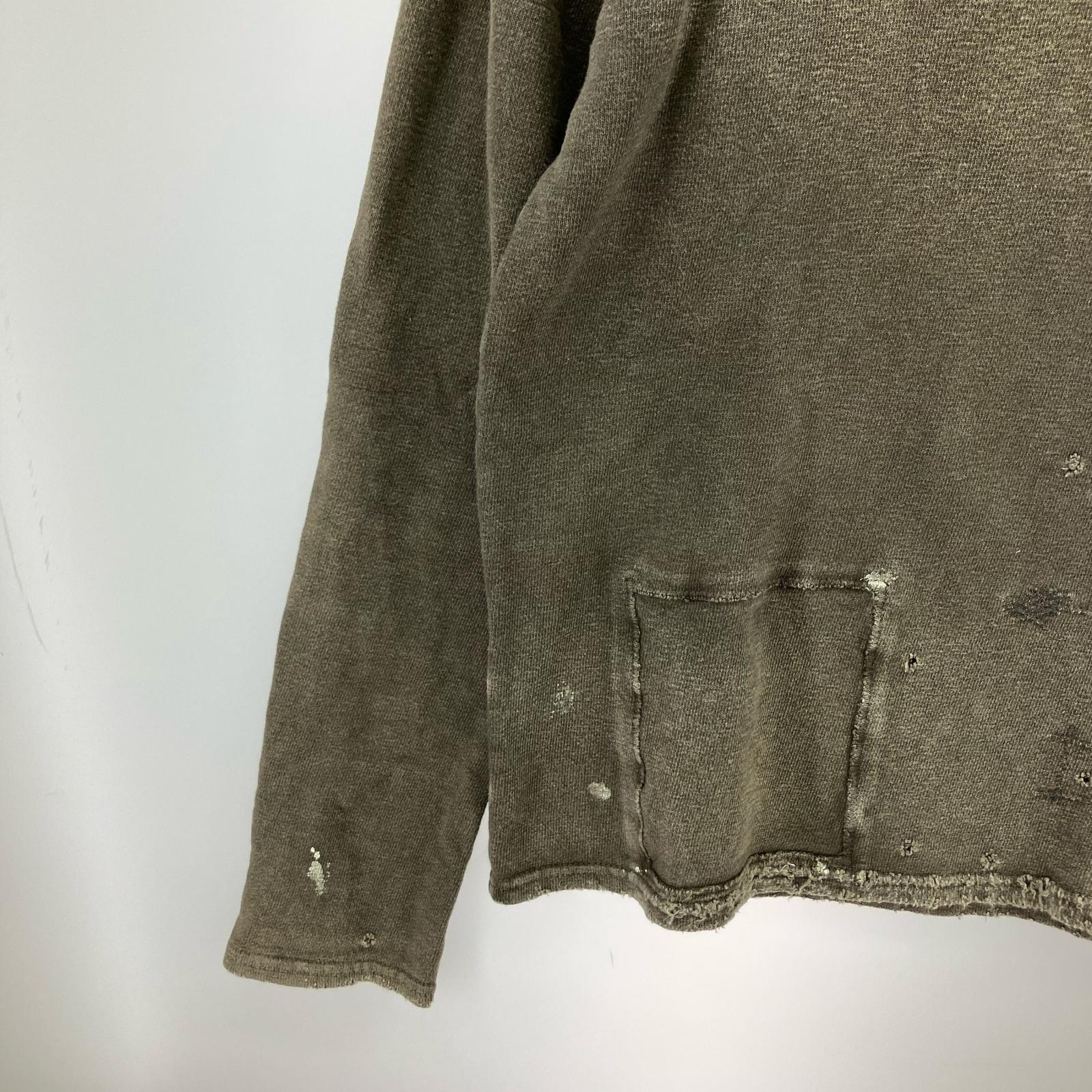 スウェット 00s ダメージスウェット BRW ブラウン