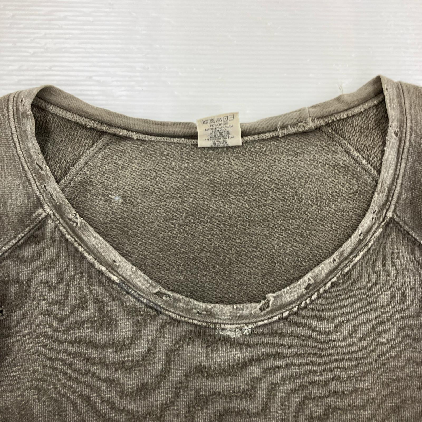 スウェット 00s ダメージスウェット BRW ブラウン