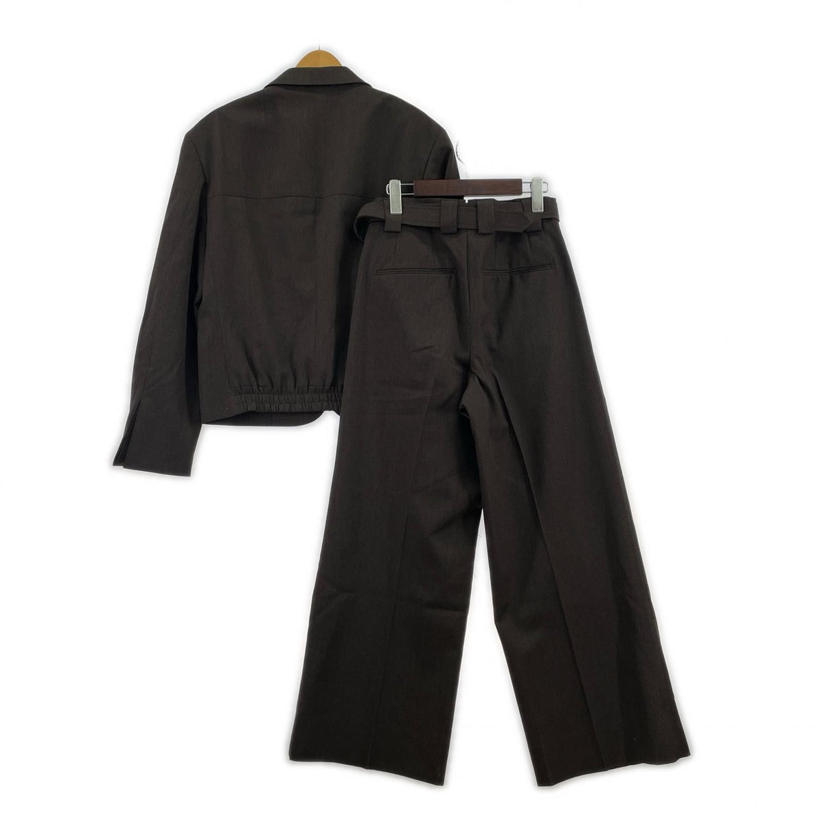 ジャケット GROSGRAIN ﾃﾞｻﾞｲﾝｾｯﾄｱｯﾌﾟ 1/1 ﾌﾞﾗｯｸ 1 ブラウン