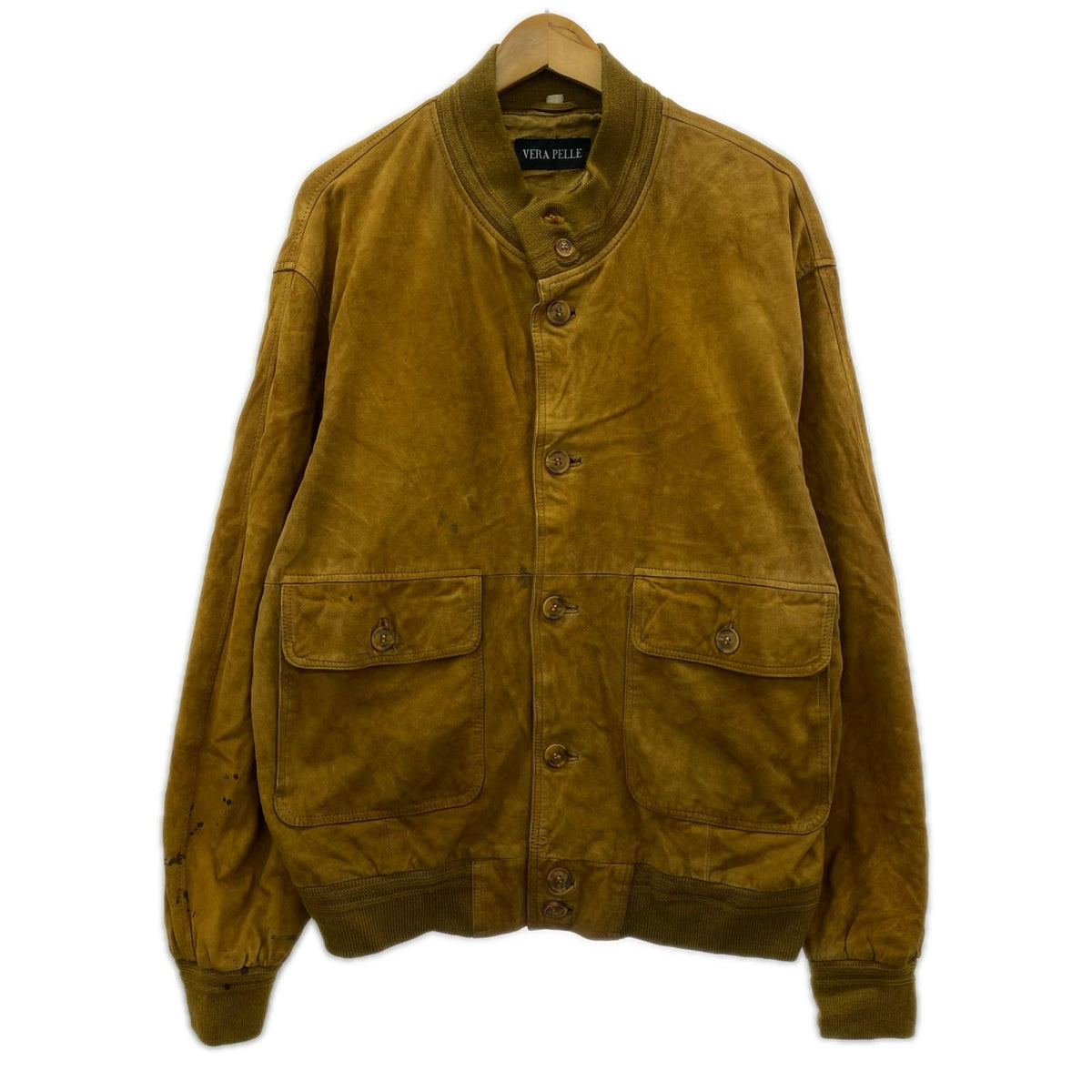 レザージャケット ｽｴｰﾄﾞ ﾚｻﾞｰﾌﾞﾙｿﾞﾝ BRW ブラウン