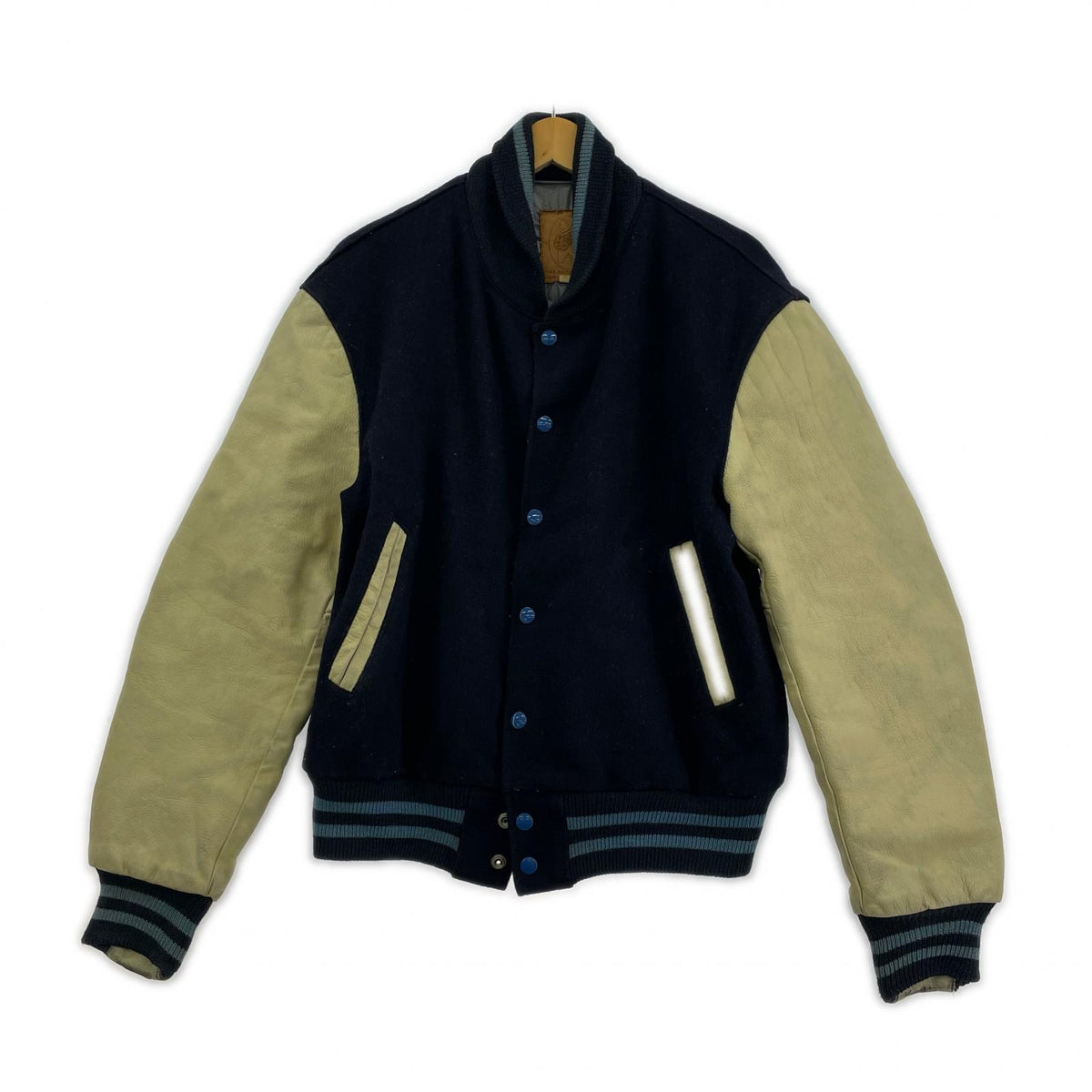 ジャケット 80s golden bear ｽﾀｼﾞｬﾝ 紺 (M) M ネイビー