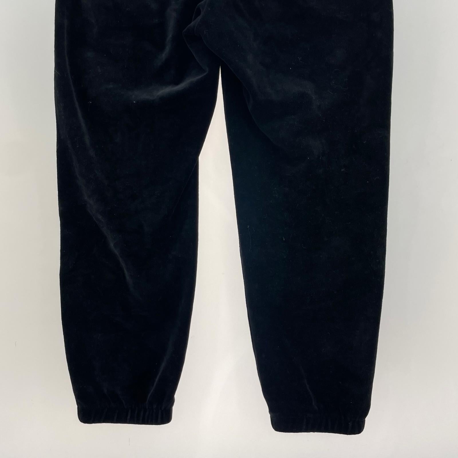 パンツ 18SS LACOSTE Velour Track Pants BLK S S ブラック