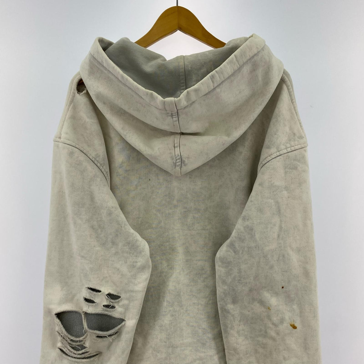 パーカー Alchemist 18ss KOOL damaged Hoodie S S ホワイト