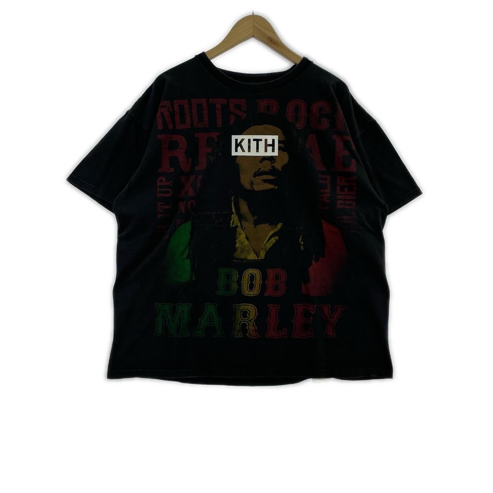 半袖Ｔシャツ KITH VINTAGE BOB MARLEY 2025 プリントTee XL 黒 ブラック