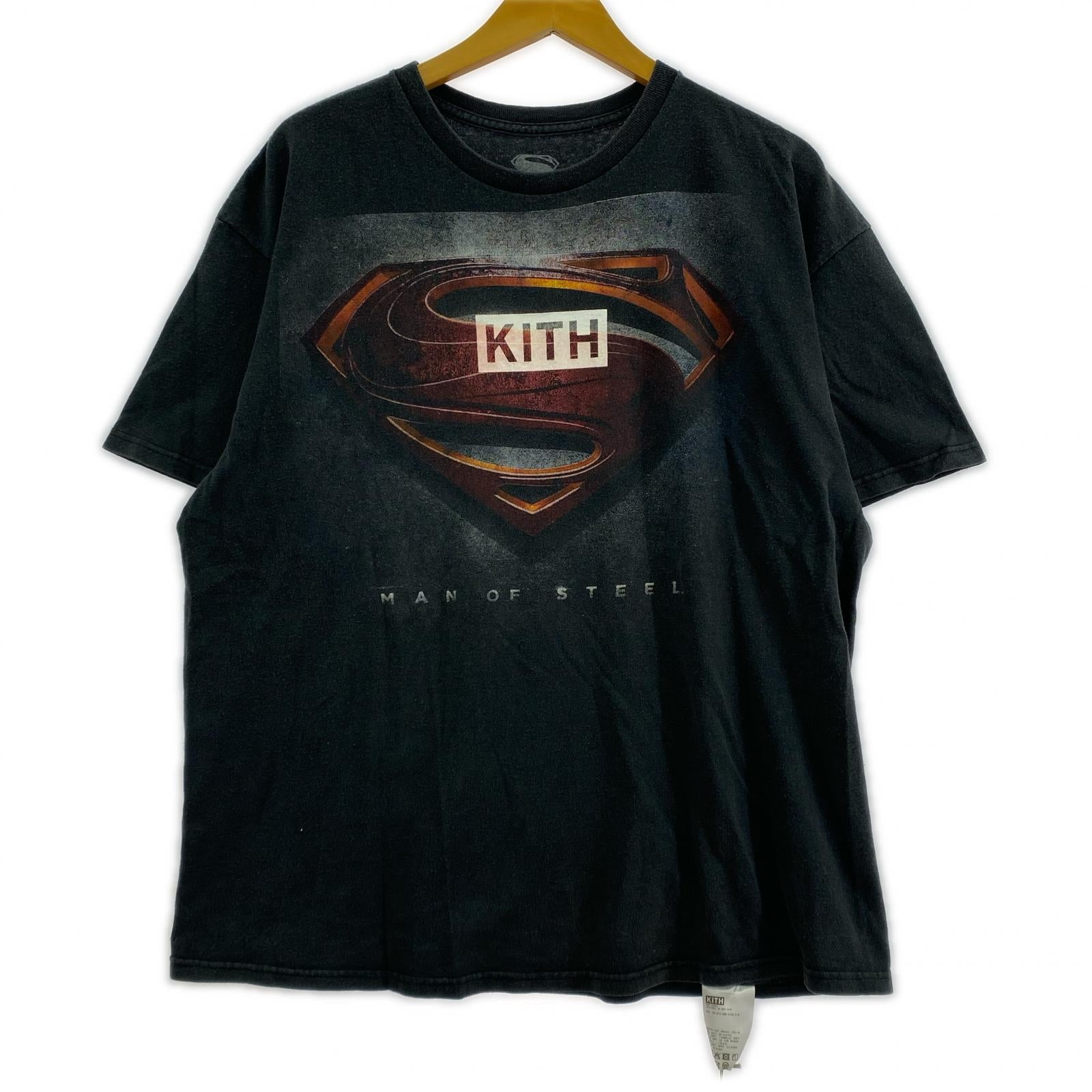 半袖Ｔシャツ KITH VINTAGE SUPERMAN 2025 プリントTee XL 黒 ブラック