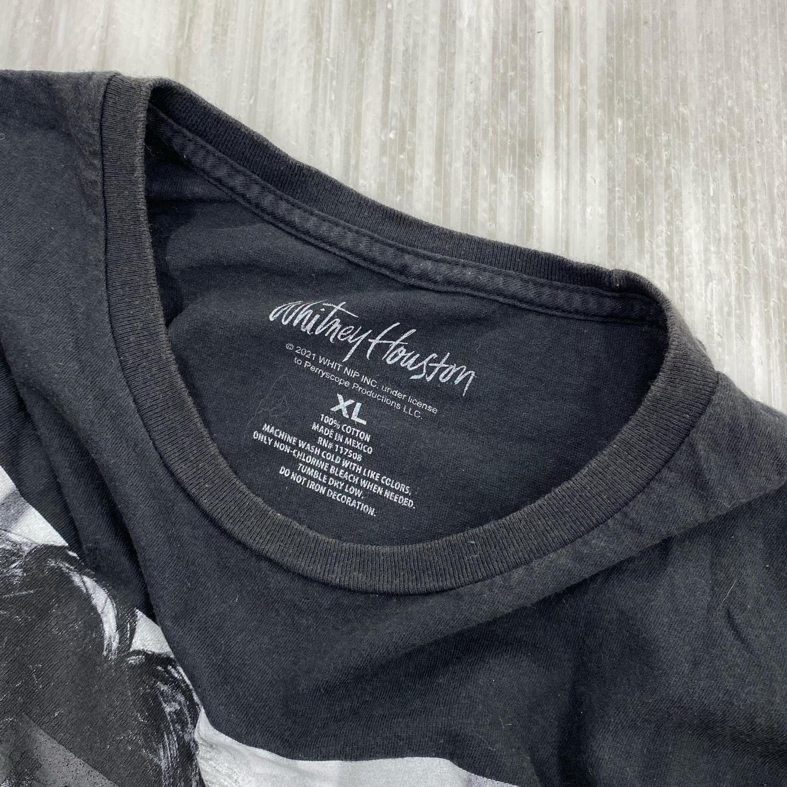 半袖Ｔシャツ KITH VINTAGE WHITNEY HOUSTON 2025 プリントTee ブラック XL ブラック