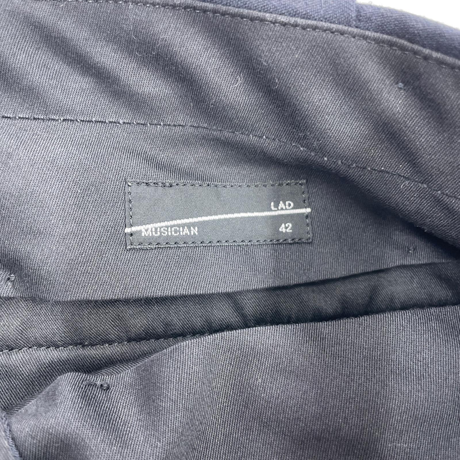 パンツ LAD MUSICIAN サルエルスラックスパンツ W29 Blk 42 ネイビー