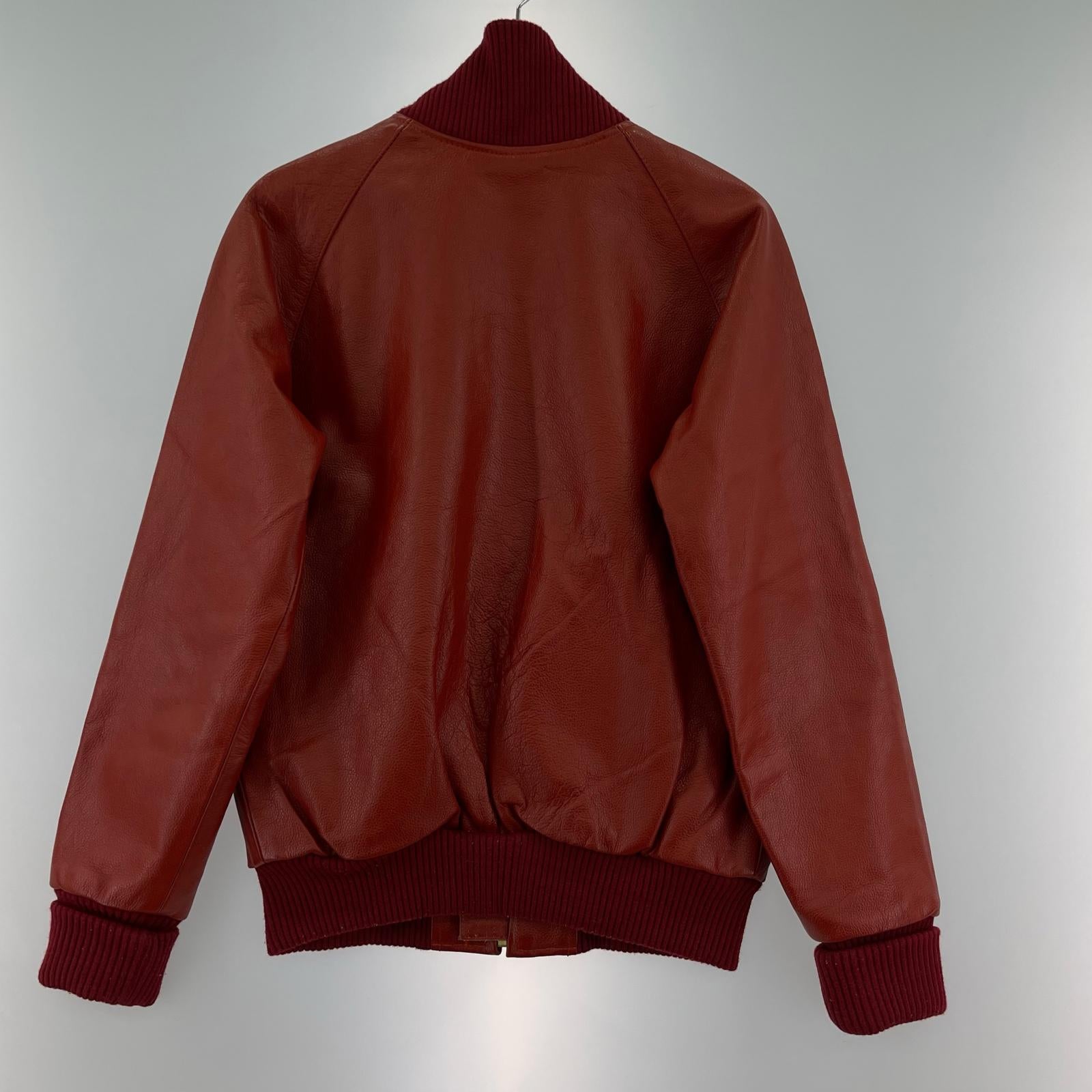 レザージャケット 63 LEATHERS ブルゾン 赤 S S レッド