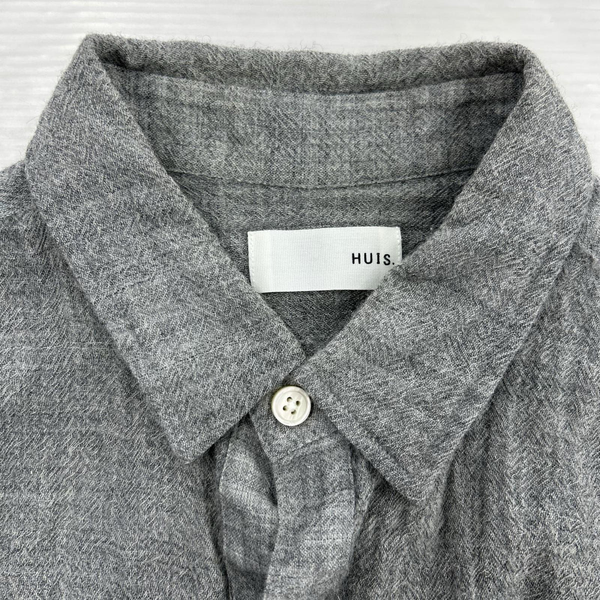 長袖シャツ HUIS ｳｰﾙ L/Sｼｬﾂ ｸﾞﾚｰ 2 グレー