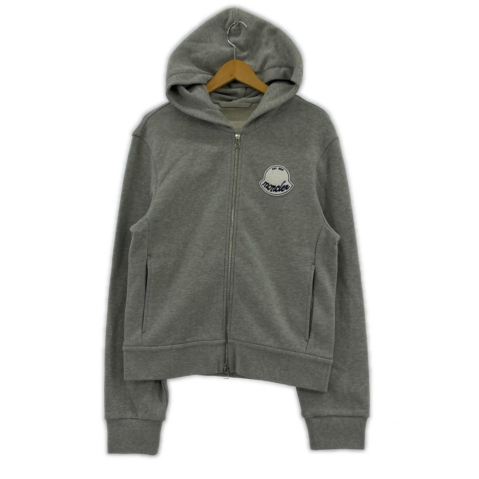 パーカー logo-patch half-zip hoodie（M） M グレー