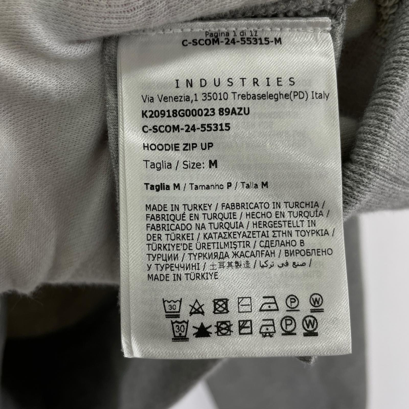 パーカー logo-patch half-zip hoodie（M） M グレー