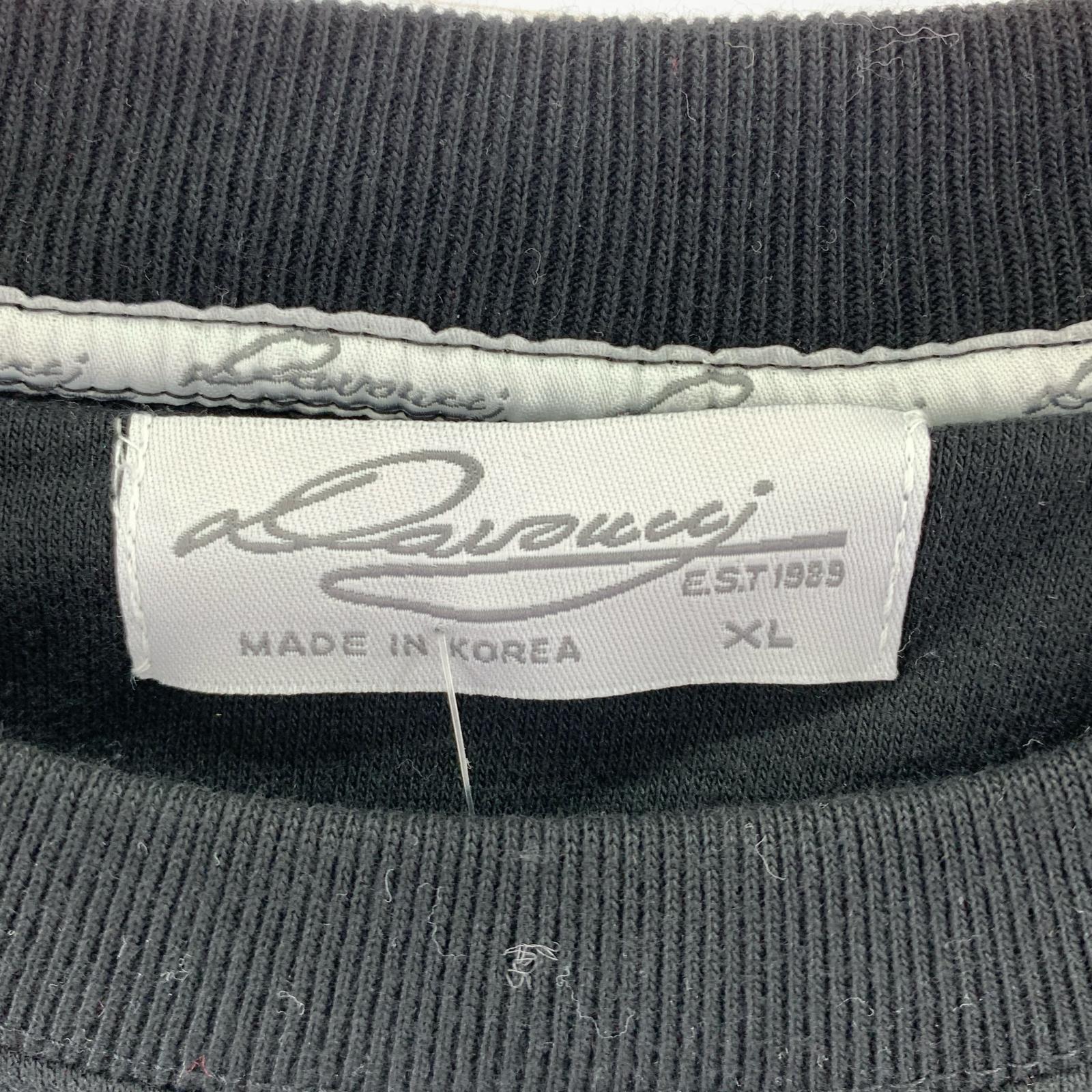 スウェット DAVOUCCI デザインスウェット XL 黒