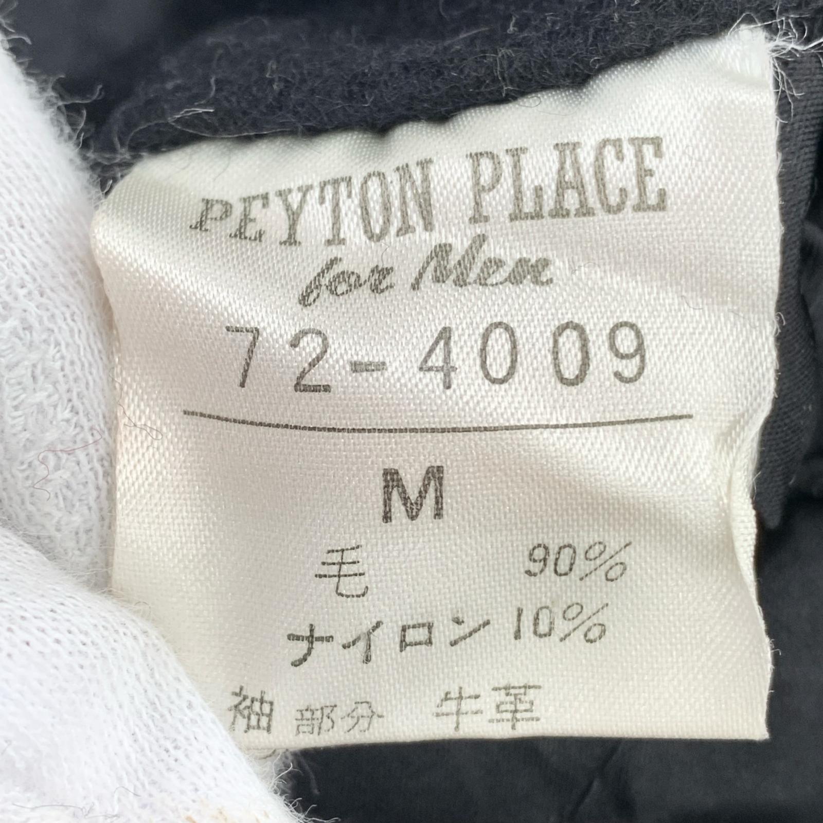 ブルゾン PPFM バック刺繍 スタジャン ブラック M