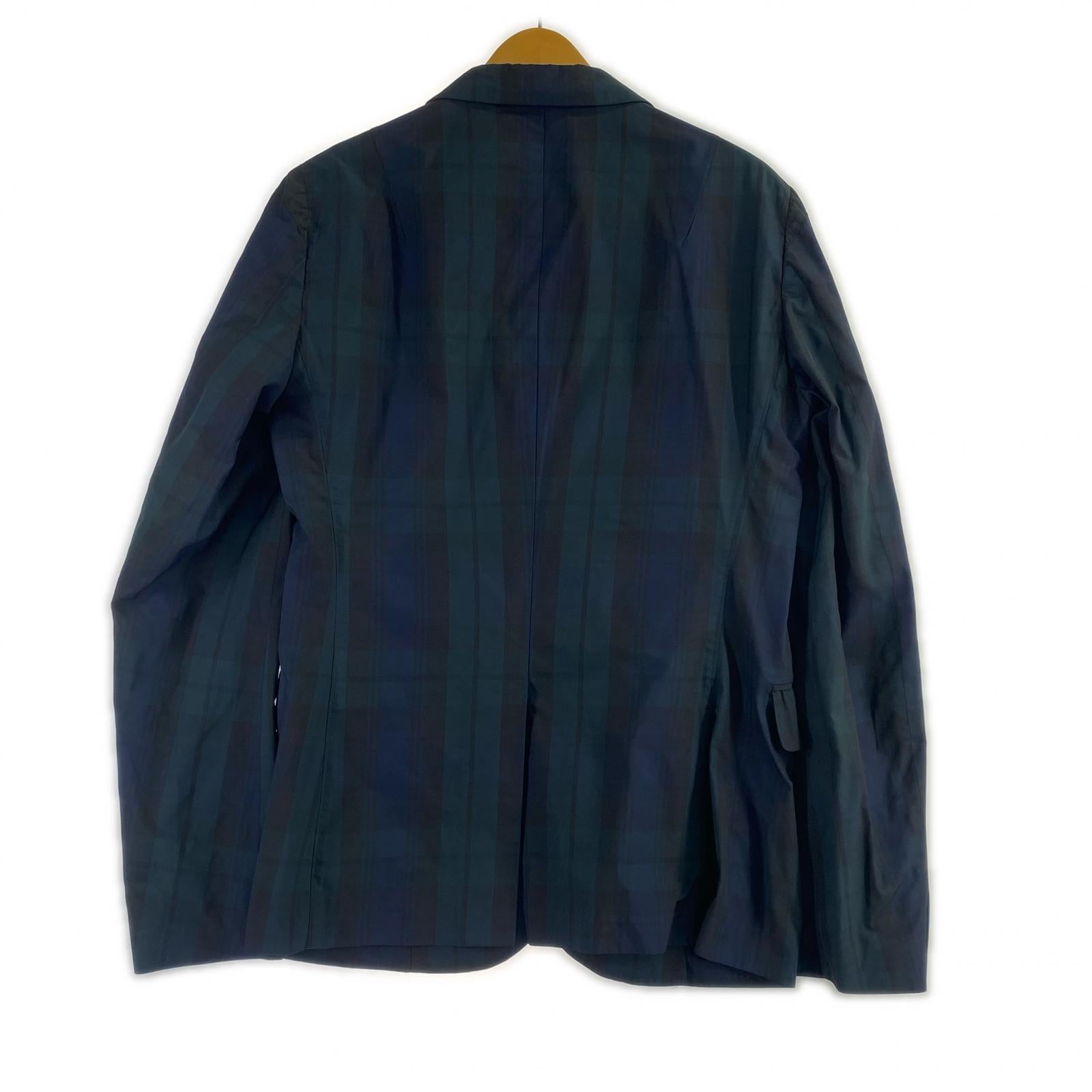 ジャケット kolor PERPETUAL ポリテーラードジャケット チェック柄 ネイビー size3 3 ネイビー