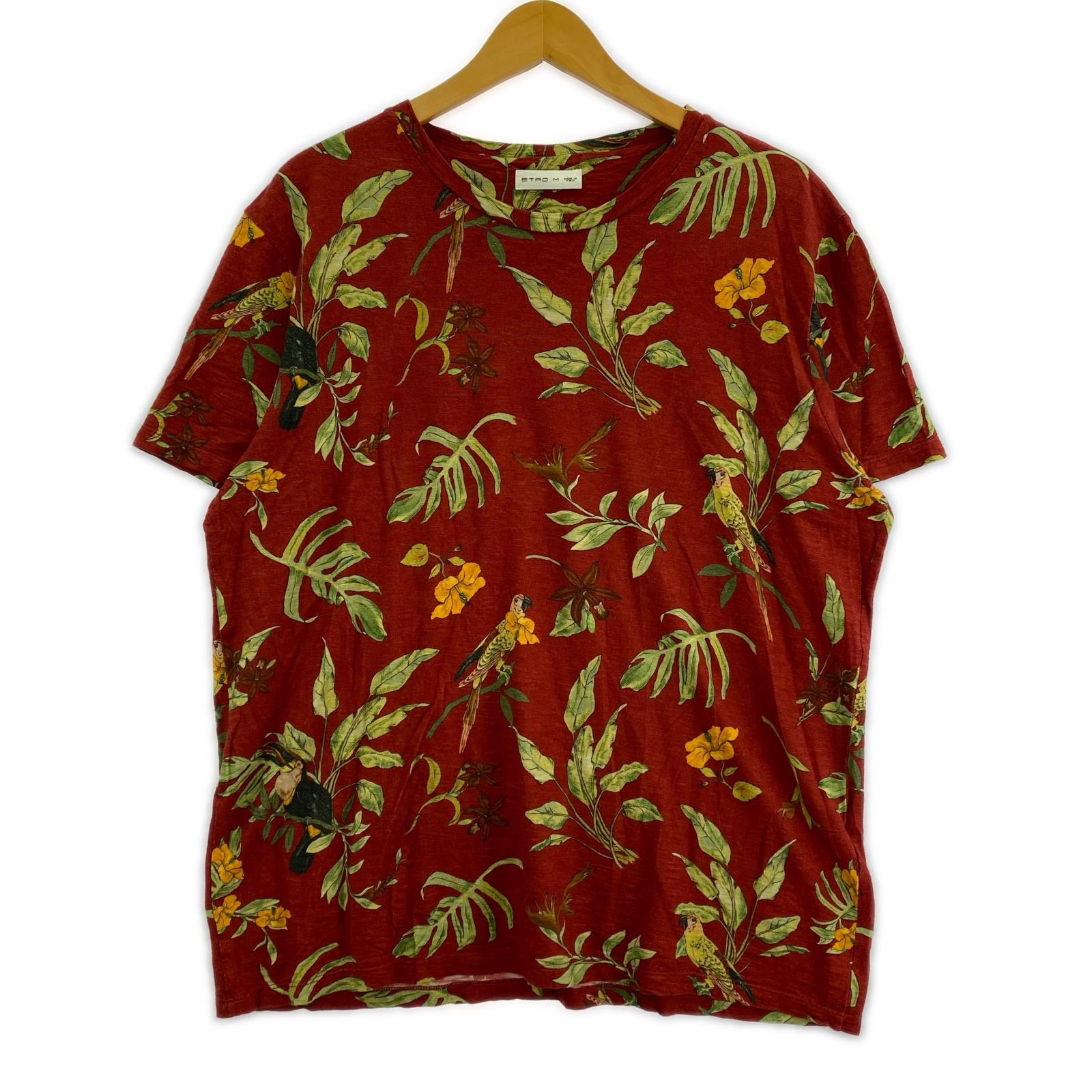 半袖Ｔシャツ ETRO S/S総柄プリントTee 赤 M レッド