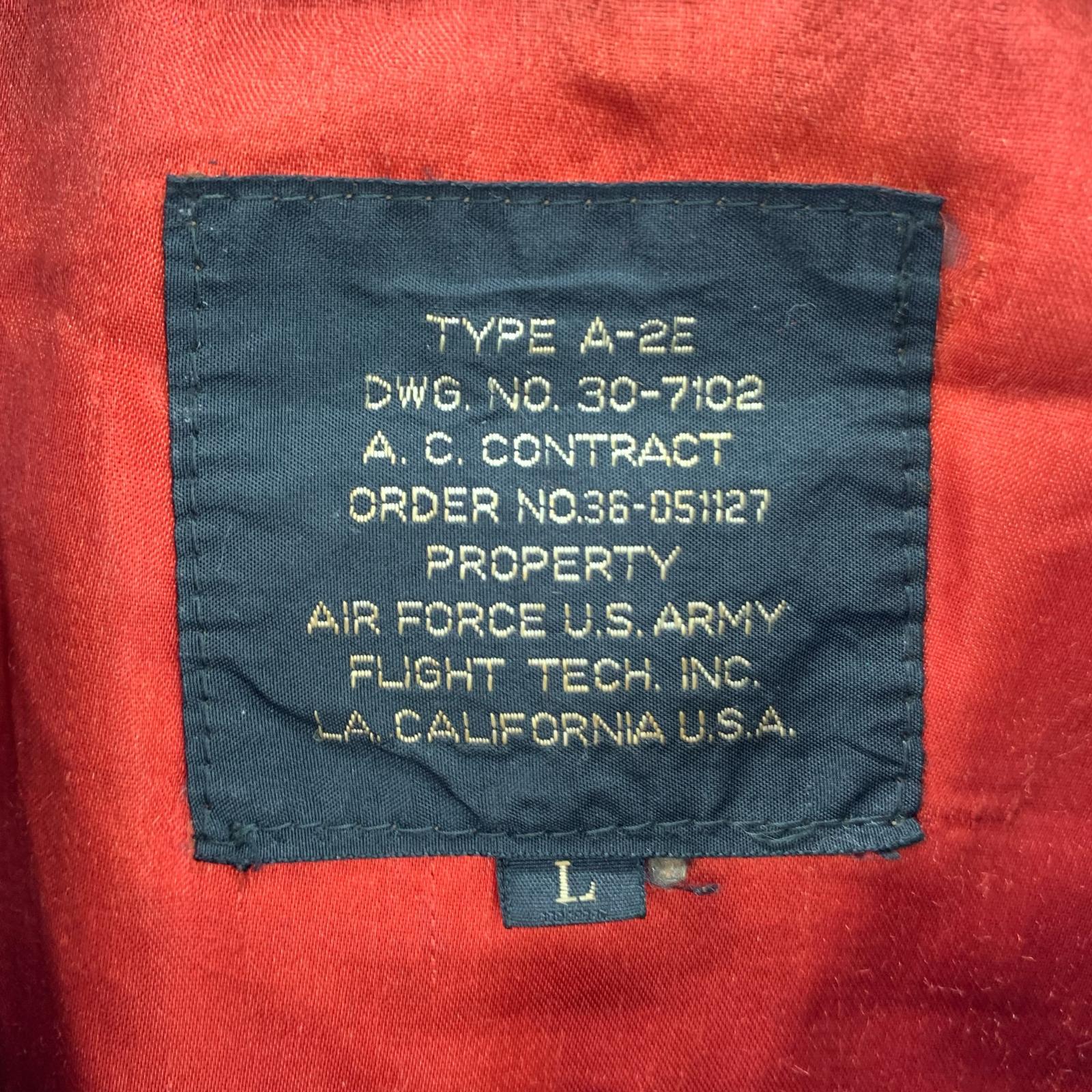 レザージャケット TYPE A-2E BRW L L ブラウン