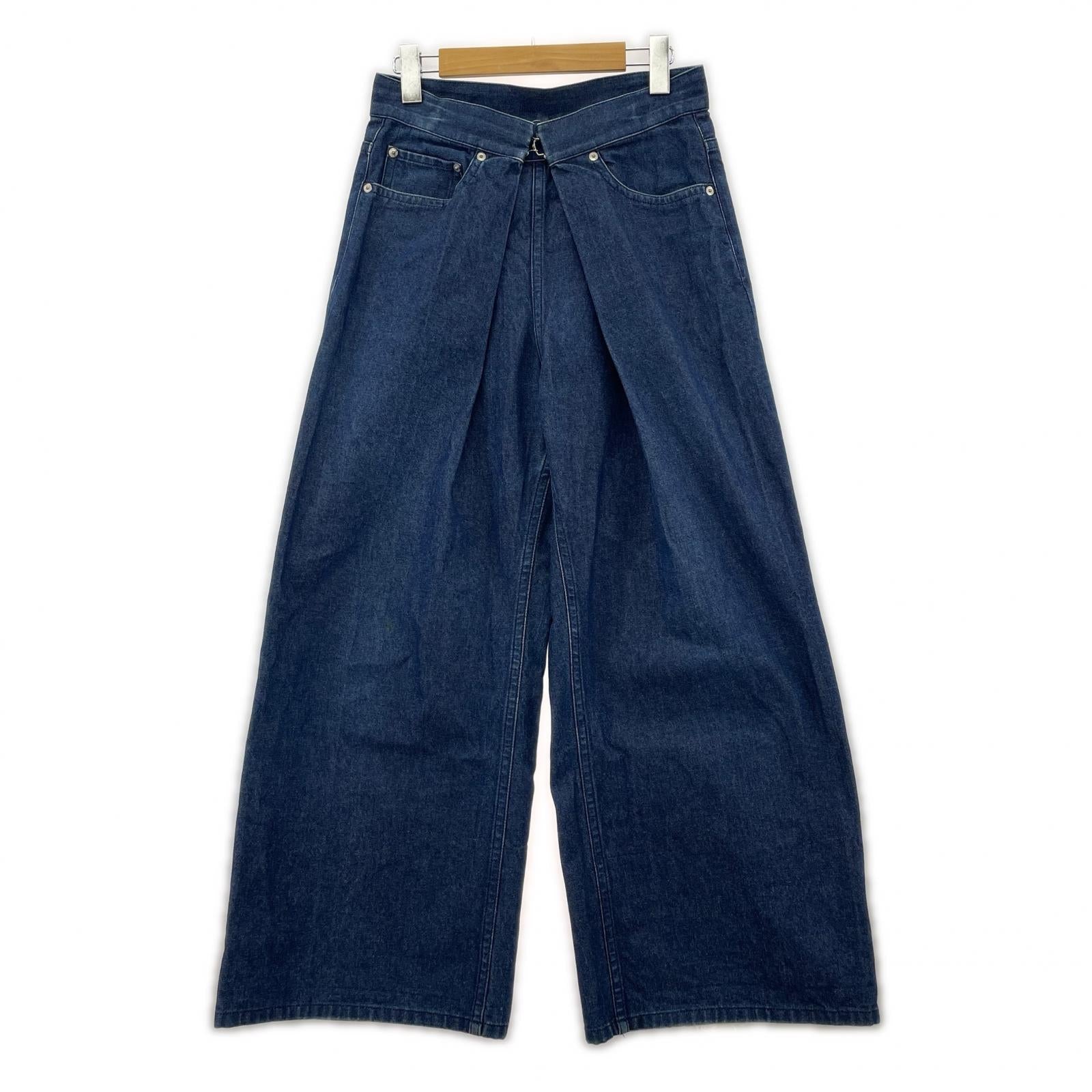 デニムパンツ 16SS WIDE JEANS ワイドタックデニムパンツ W34 デニム