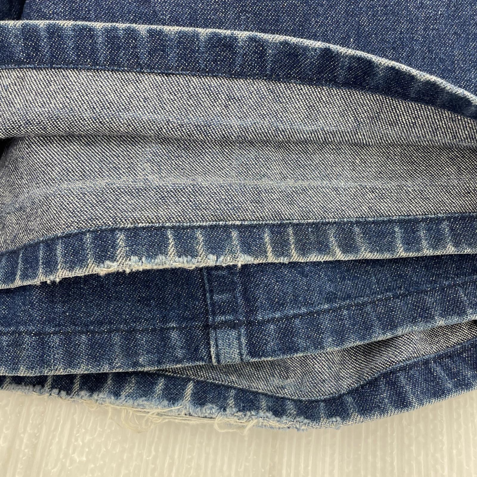 デニムパンツ 16SS WIDE JEANS ワイドタックデニムパンツ W34 デニム