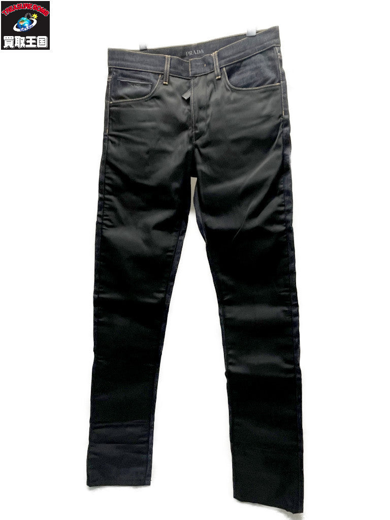 PRADA 09SS ナイロンドッキングデニムパンツ 30