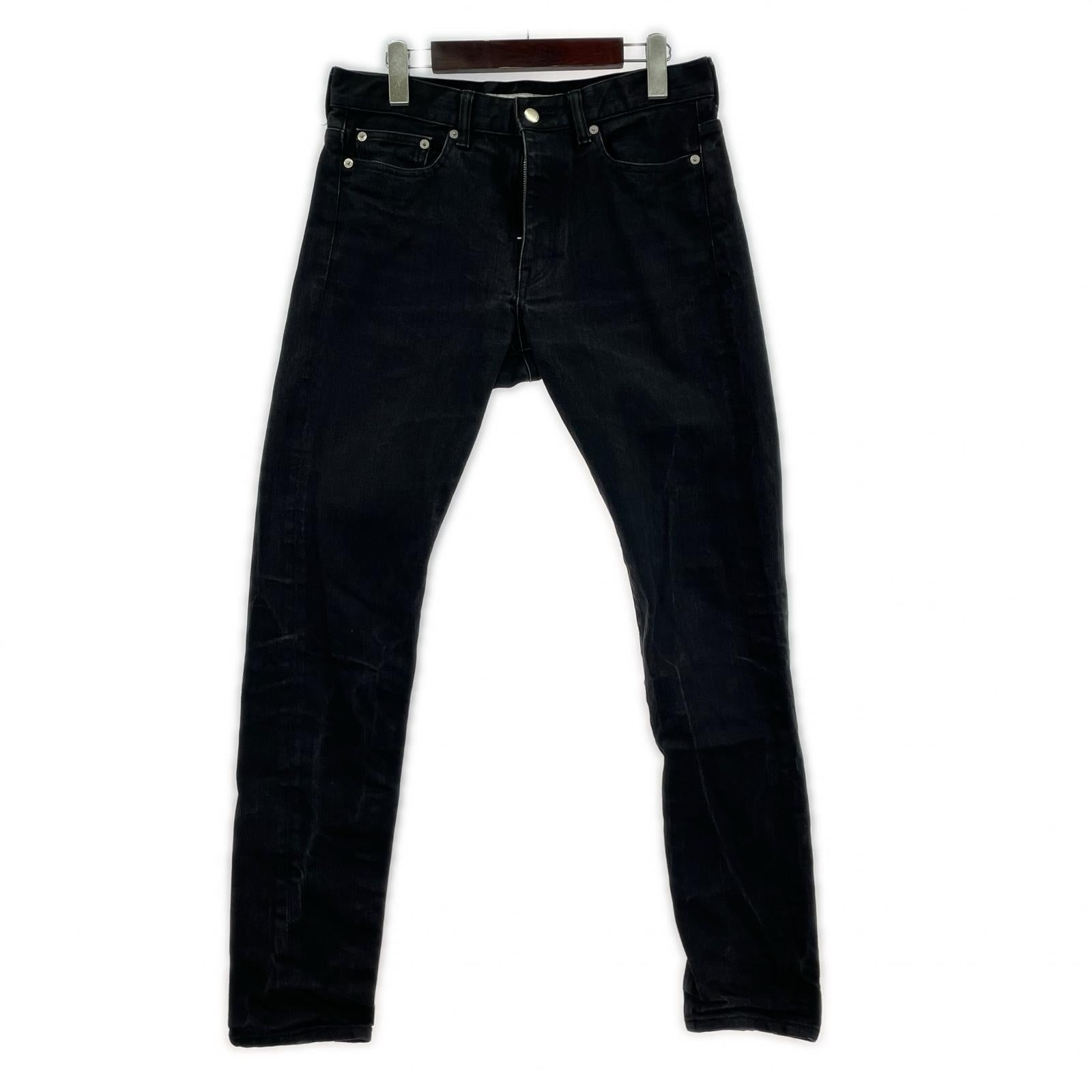 デニムパンツ RIGID DENIM TAPERED PANTS 黒 (W32) 46 ブラック