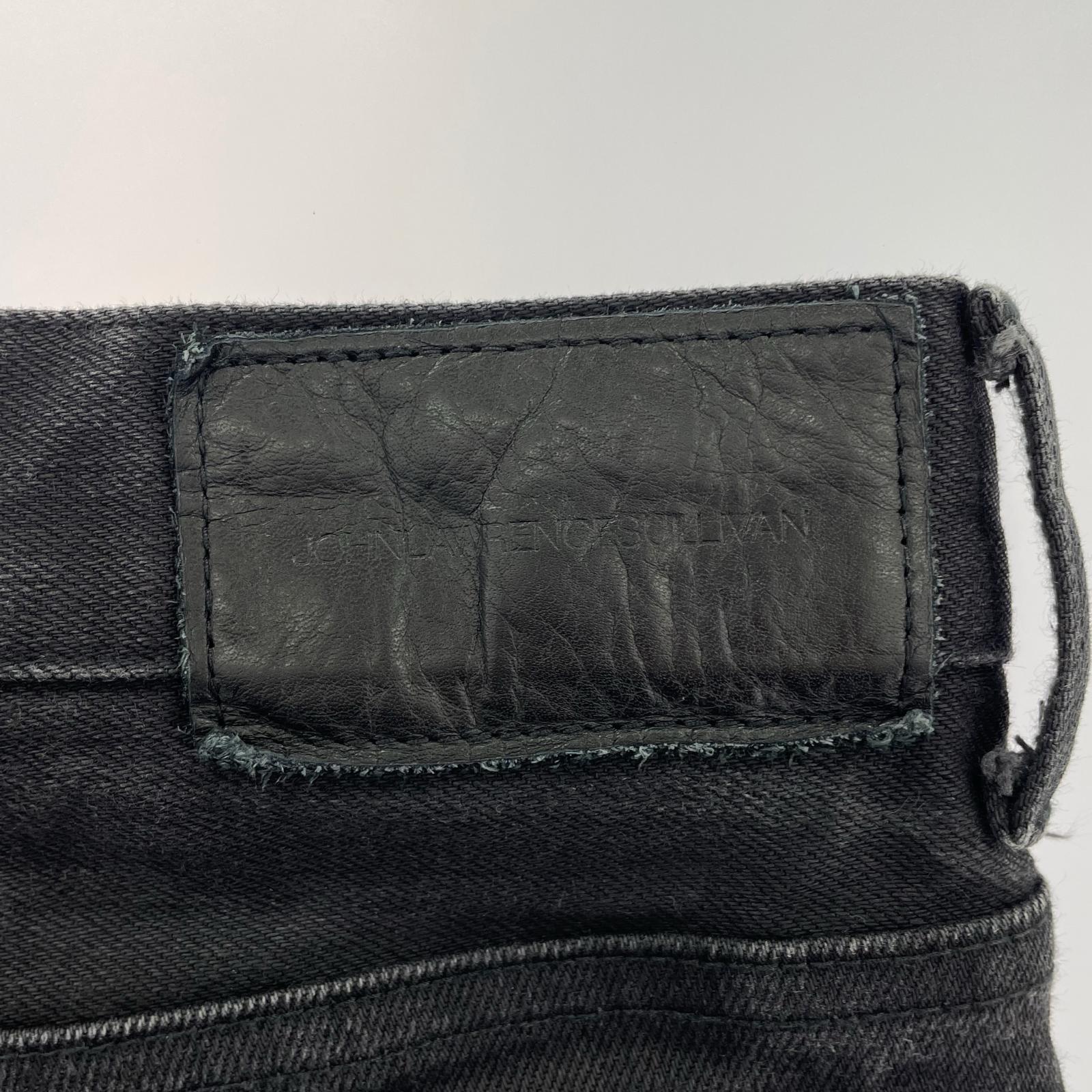 デニムパンツ RIGID DENIM TAPERED PANTS 黒 (W32) 46 ブラック