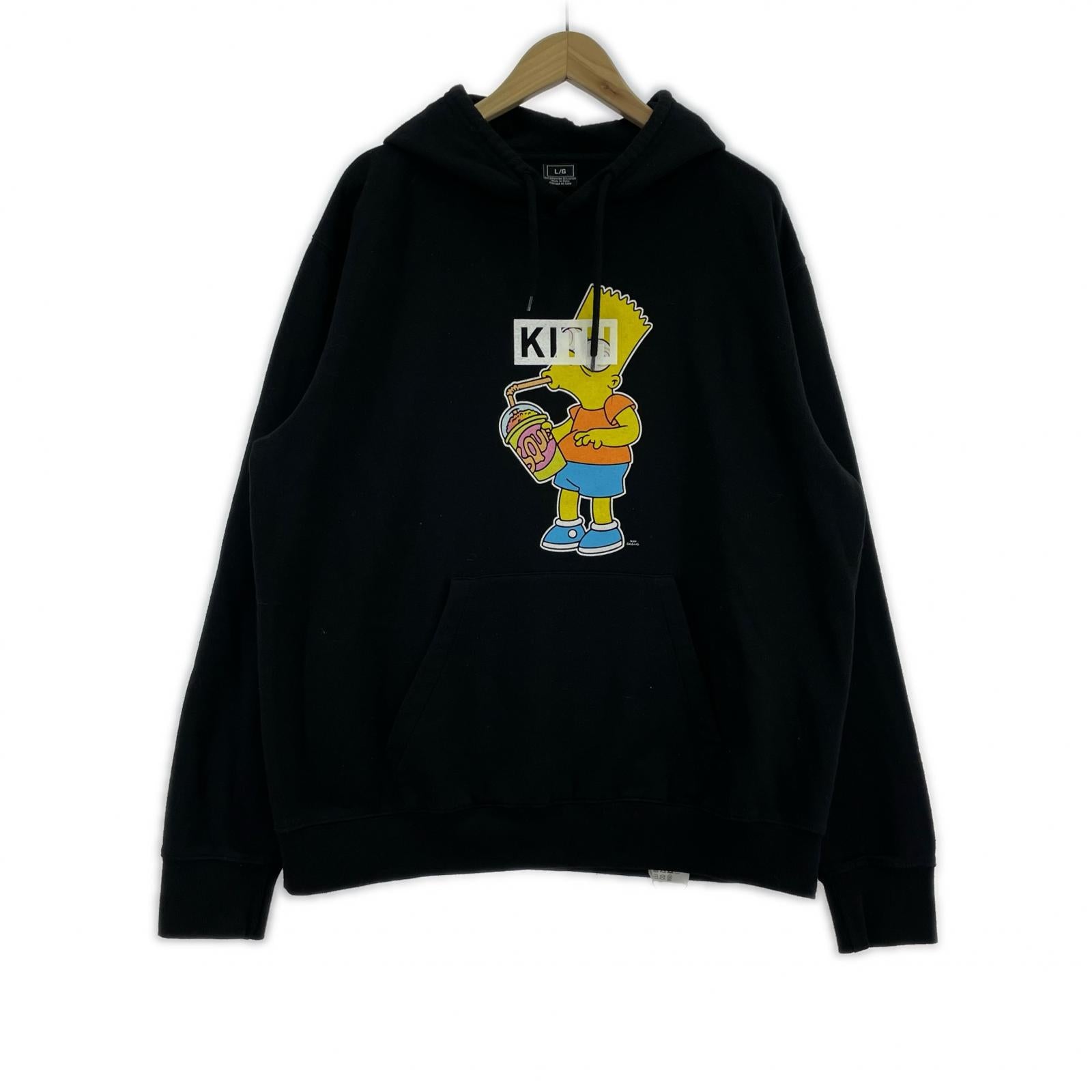 パーカー KITH VINTAGE Simpsons 2025 プリントパーカー L 黒 L ブラック
