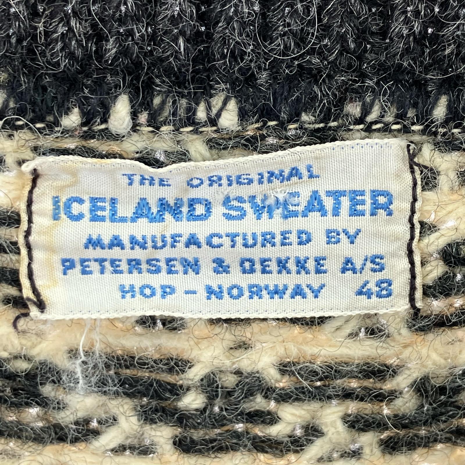 ニット iceland sweater 　アイスランド製 バーズアイ 48