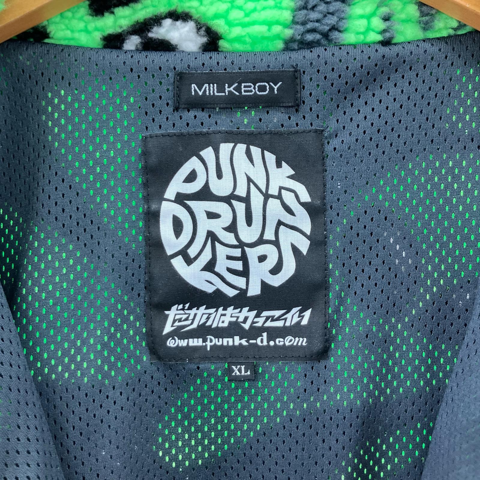 ジャケット ×PUNK DRUNKERS ボアフリース (XL) グリーン