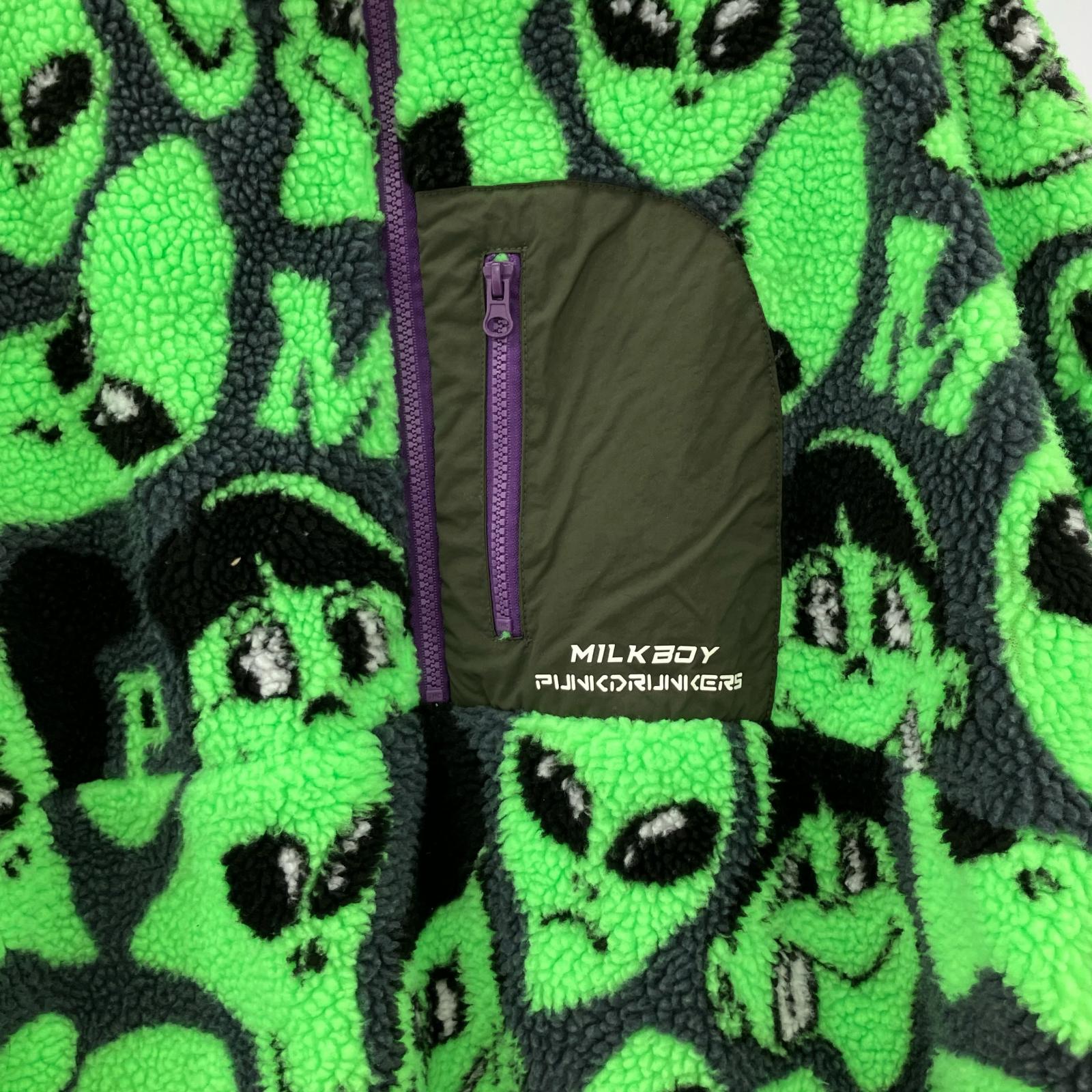 ジャケット ×PUNK DRUNKERS ボアフリース (XL) グリーン