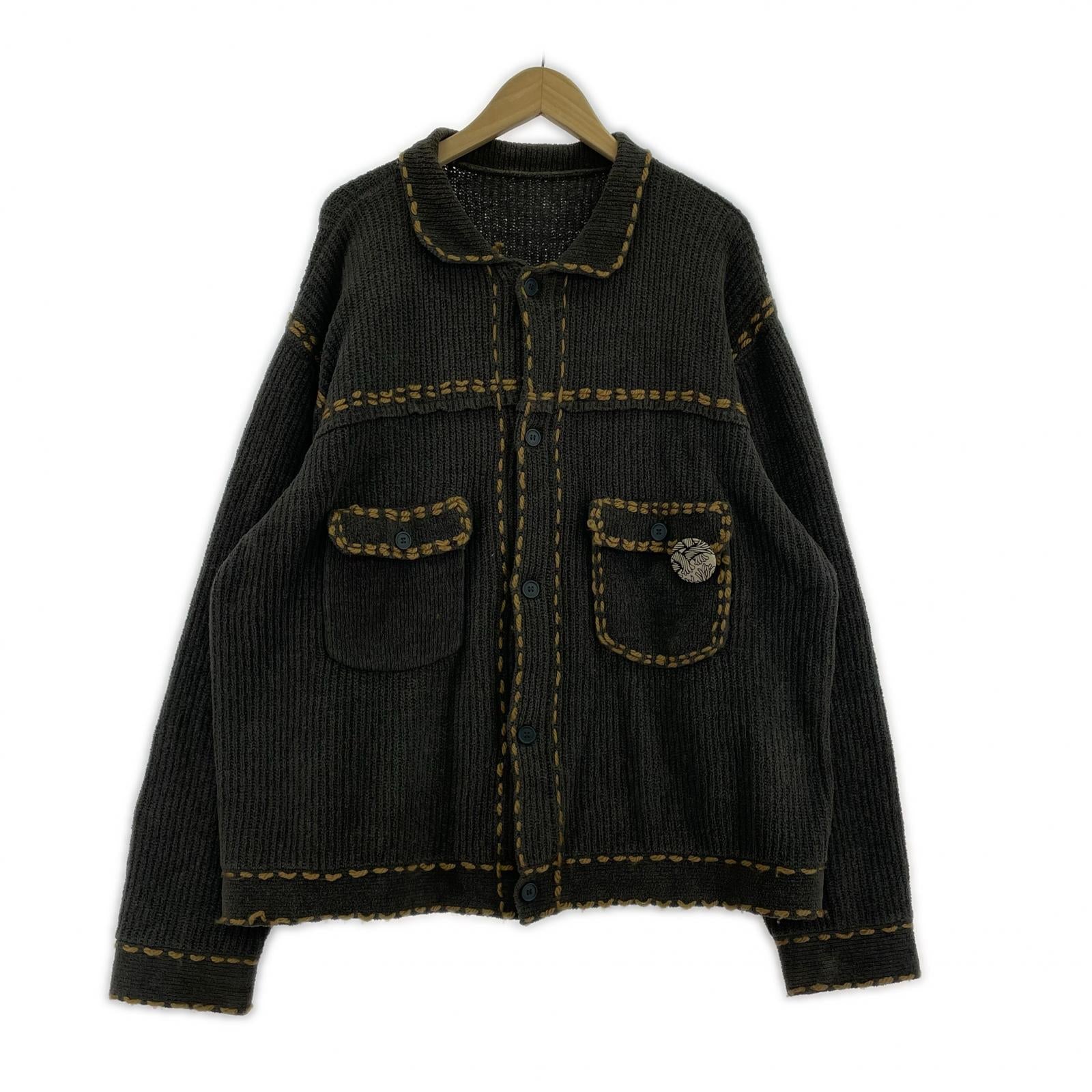 カーディガン 23AW Pg1 Knit カーディガン　グレー L グレー