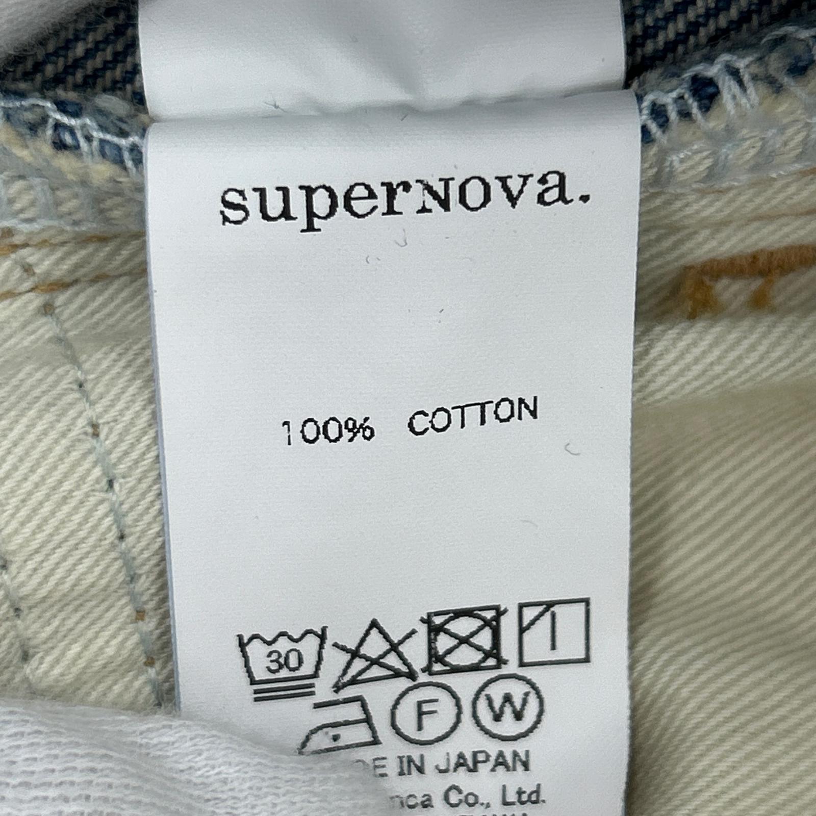 デニムパンツ supernova. S ブルー