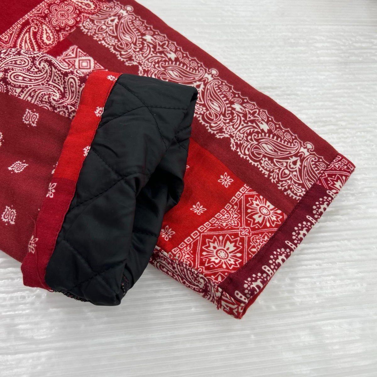 長袖シャツ L/S BANDANA CPO SHIRT JACKET レッド