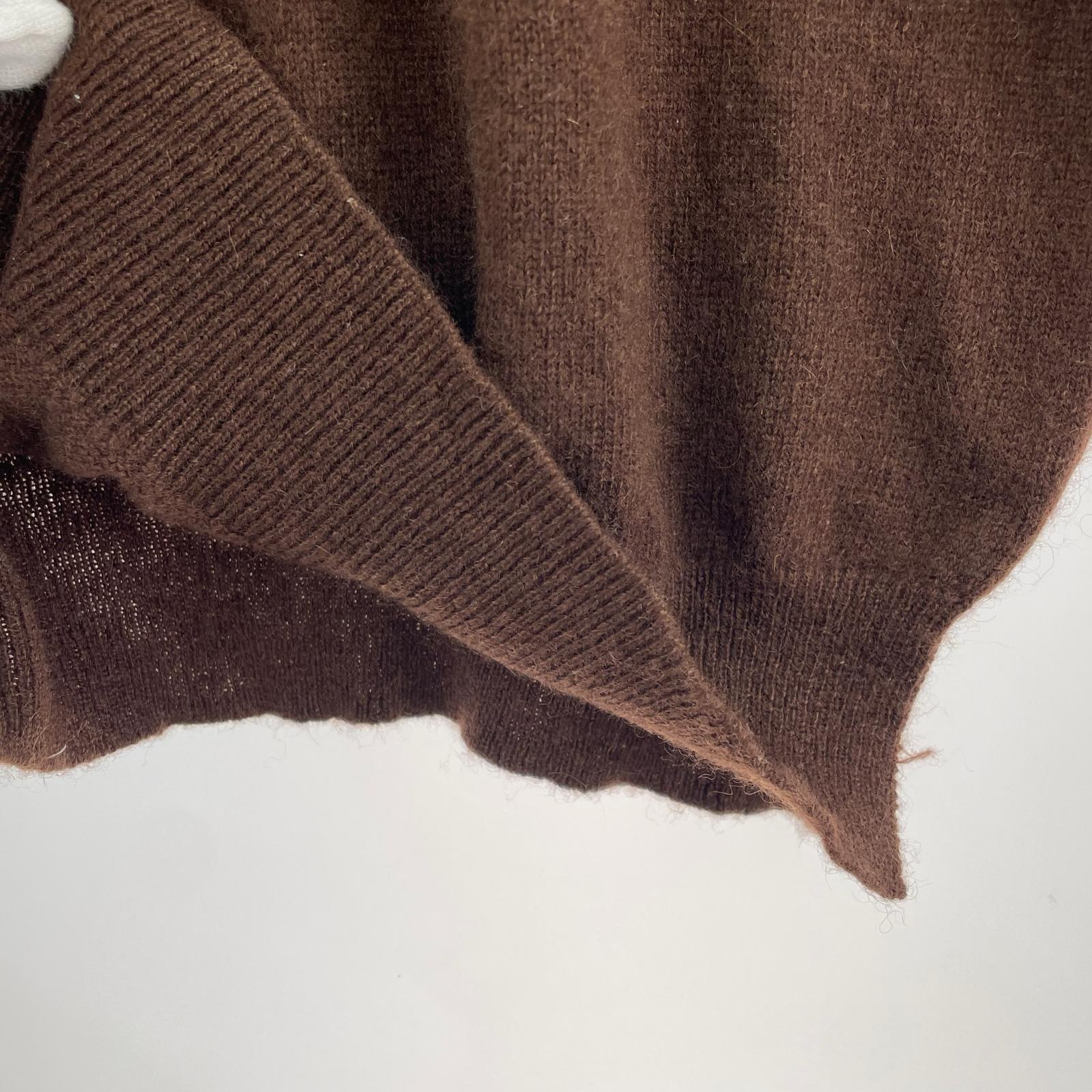 ニット Cashmere カシミヤ ニット 茶 M M