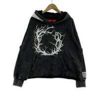 パーカー MAISON CASANOVA CROPPED HOODIE プリントPOパーカー 2 グレー 2 グレー