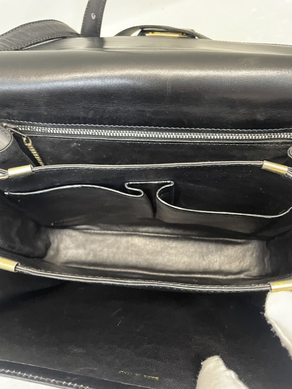 CELINE DIFFUSION 馬車金具 ショルダーバッグ ブラック