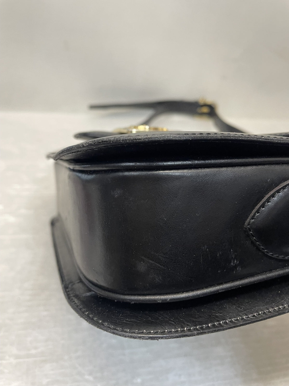 CELINE DIFFUSION 馬車金具 ショルダーバッグ ブラック