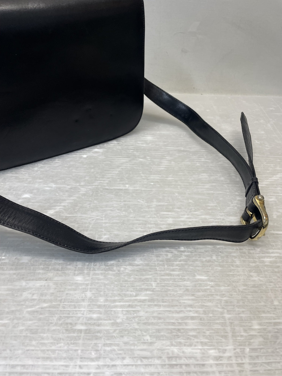 CELINE DIFFUSION 馬車金具 ショルダーバッグ ブラック