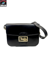 CELINE DIFFUSION 馬車金具 ショルダーバッグ ブラック