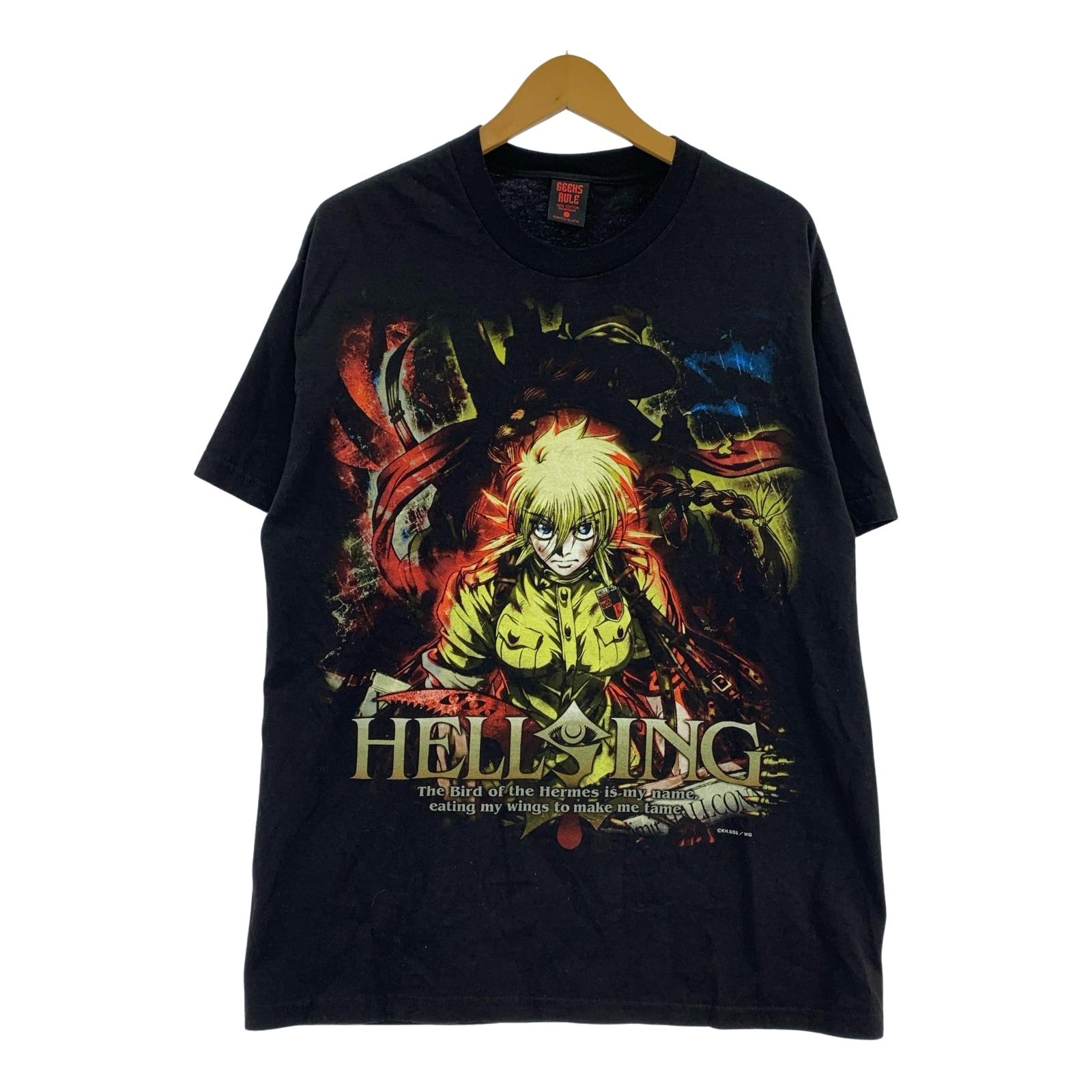 半袖Ｔシャツ GEEKS　RULE　HELLSING L ブラック