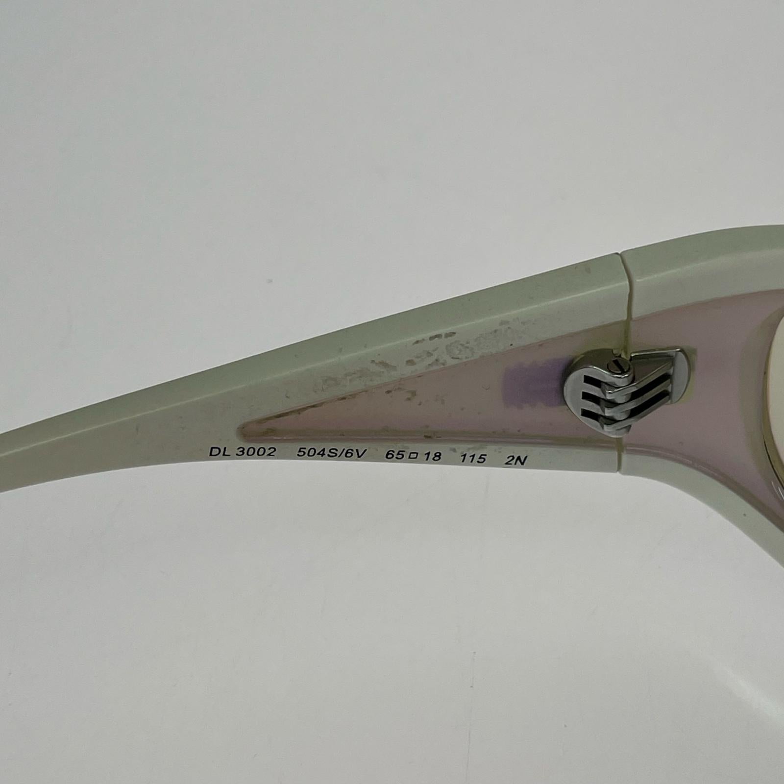 その他アクセサリー DL3002 Rectangular sunglasses ホワイト