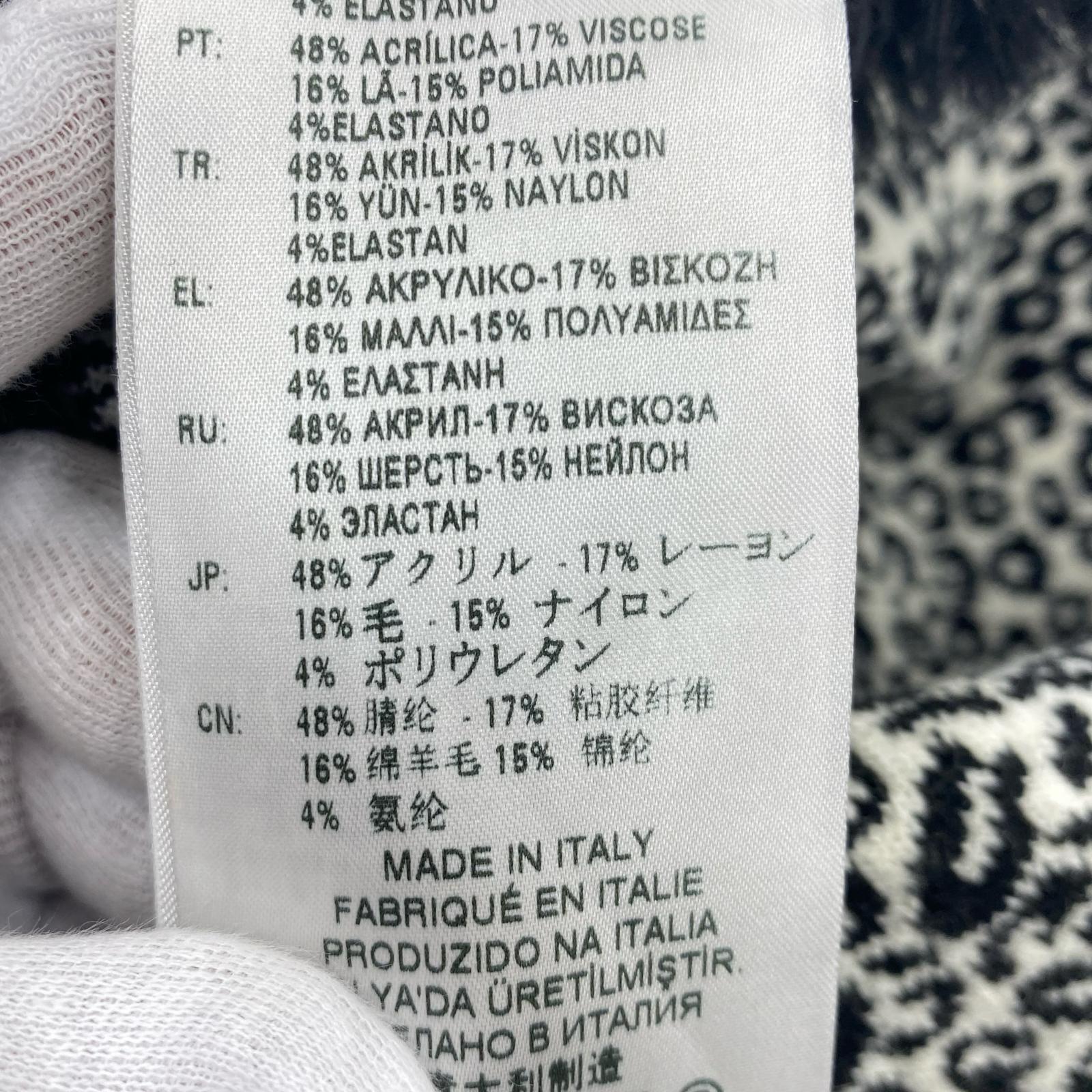 ワンピース センタージップ レオパード M ブラック